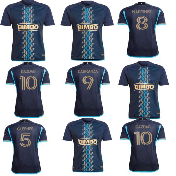 Philadelphia Union MLS Club Team 7 UHRE Soccer Jerseys 27 WAGNER 5 GLESNES 3 ELLIOTT 18 BLAKE 8 MARTINEZ 6 GAZDAG 9 CARRANZA 11 BEDOYA 19 BURKE Maillot de football de qualité supérieure