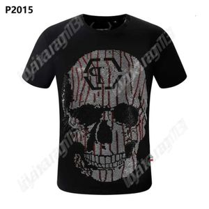 Philip Plein Heren T-shirt Merk T-shirt Designer T-shirt Skull Man T-shirts Klassiek Hoge kwaliteit Hip Hop Plein Shirt Man Shirt Vrije tijd Outdoor Korte mouwen 7123