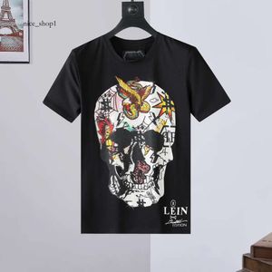 philip plein shirt Stijl 729 Zomer Mode Plein Merk Heren Tops Mannen T-Shirt Puur Katoen Slanke O-hals Stretch Ademend Trend T-shirt voor Man 5638 philip plein shirt