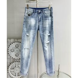 Philipe Plein Jeans de jeans de lujo Fashion Original Design Hip Hop Rock Moto Long Pants Skull PP Classic de alta calidad Twist cómoda ropa casual