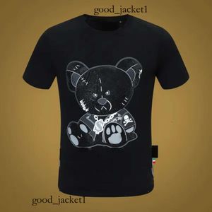 Philipe Plein T-shirts 2023SS Mens Tshirts Designer Skull Diamond T-shirt Short Dollar Brown Bear Brand Tee Oneck Skulls de haute qualité Tshirt Tees Tops Plein 977