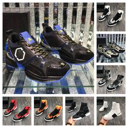 Philipp Plain Shoes Brand Luxe ontwerper Scarpe Classic Patchwork Hoogwaardige Comfort Trainers Originele Plein Skulls PP Patroon Casual Chaussure Sneakers