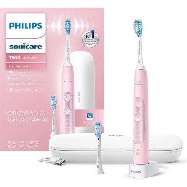 Philips Sonicare Expertean 7500 Brosse à dents électrique rechargeable en finition noire élégante pour les soins dentaires supérieurs HX9690 / 05