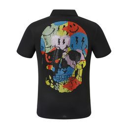 Phillip Plain Men Designer PP Skull Diamond T-shirt à manches courtes Dollar Brown Bear Marque Tee O-Cou Haute Qualité Skulls TShirt T-shirts Tops 10000
