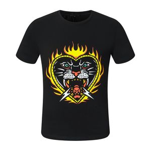 Phillip Plain T-shirts pour hommes impression de créateurs PP Skull Diamond t-shirt Manches courtes Dollar Ours brun Marque tee O-Neck haute qualité Skulls TShirt tees Streetwear P13