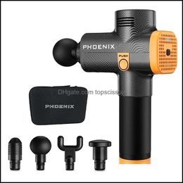 Phoenix A2 Mas Pistola Percusión Cuerpo Negro R Terapia Eléctrica Lcd 4 Cabezales Mg55008 220125 Entrega Directa 2021 Fl Masr Salud Belleza Sw58P