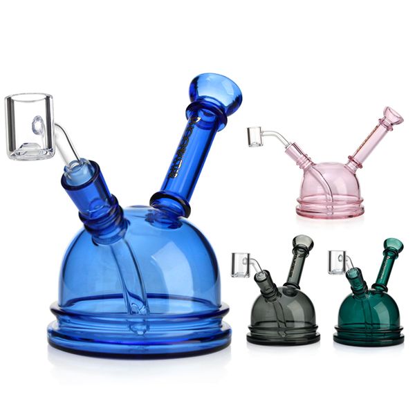 Phoenix 6 pouces Gourd Gourd Small Bong Banghs Gire-greffage en verre tampon Smoke Glass Water Pipes Recycleur Recycler Gireaux d'huile avec bol Banger Fumer Pipes