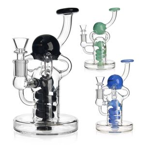 Phoenix Star 7,5 inch Recycler Bubblers Dab Oil Rig Glas Tabakspijpen Glass Water Bongs Recycler Water Bongs Glas Rookpijpen Glass