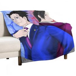 Phoenix Wright et Miles Edgeworth Thrown Couverture Couverture poilue