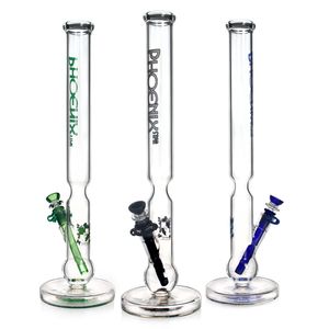 Phoenixstar Platte Basis Nieuwe Rechte Glazen Bubblers Water Bong Waterpijpen Dab Rig Glas Roken Waterpijp Tabakspijpen Glas 19'' Grote Bong