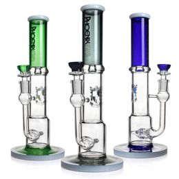 Phoenixstar Recycler Bong Glass Vase Shisha Glass Water Bongs avec Perc en ligne Perc Fumer Water Typpe Bong 11,5 '' Glass Tobacco Pipes