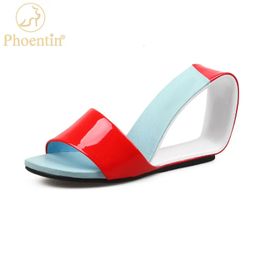 Phoentin Summer Designer Hollow Talon Slipper Femmes sexy Sandales Chaussures Cédeaux Femme Casual Beach Slides Footwear FT1581 240423
