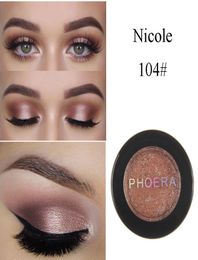 Phoerera hele oog glitter oogschaduw maquillaje blijvende make -up schoonheid cosmetica paleta de sombra tint 8 kleurenpaletfestival f1019035