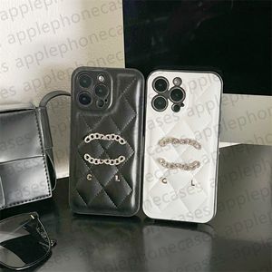 Telefoonhoesje Designer iPhone-hoesje voor iPhone 15 Pro Max hoesjes Apple iPhone 14 Pro Max 13 Pro 12 11 14 Plus hoesje Lederen gewatteerde geruite spiegel Kwaliteit telefoonhoesje Mobiele hoes