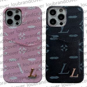 Étui de téléphone Designer Étui pour iPhone avec porte-carte de luxe pour iPhone 15 14 pro max 13 12 11 14Plus XSMax XR 7P 8P Samsung Galaxy S23U S23 S22 S21 Ultra NOTE 20 Mobile Cover