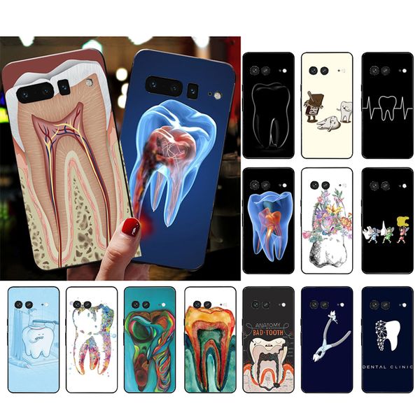 Case de teléfono para Google Pixel 8 7 Pro 7a 6a 6 Pro 5a 4a 3a Pixel 4 XL Pixel 5 6 4 3 3 3a XL Dentista dentista dentista dental