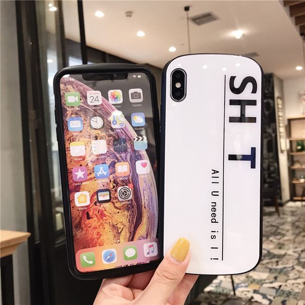 Estuches para teléfonos para iPhone 11 X 8 7 6 6S Plus Silicona suave TPU Ultra Thin Cute Cat Painted Back Cover