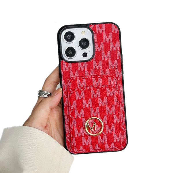 Funda para teléfono para iPhone 15 Pro Max Fundas M Funda de diseñador para iPhone Tarjeteros Apple iPhone 14 Pro Max 13 12 11 XS XR 15 Plus Funda Samsung Galaxy s23 Ultra S22 Plus Funda móvil