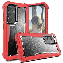 Coque de téléphone pour Samsung Galaxy S24, résistante aux chocs, à la poussière, aux chutes, 3 couches de protection intégrale (sans protection d'écran), robuste, robuste et durable