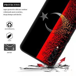 Telefoonhoesje voor Samsung A10 A20 A30 A40 A50 A60 A70 A90 Note 8 9 10 20 Ultra 5G Siliconenkoffer Cover Flag Turkije Antalya Wolf