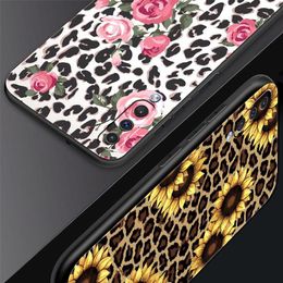 Étui du téléphone pour Samsung Galaxy A52 A14 A50 A70 A10S A30 A40 A20S A20E A02S A12 A22 A32 5G A04S TIGER LEOPARD PRINT COUVERNE