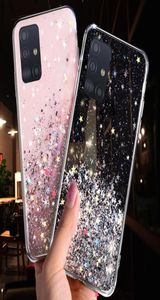 Telefoon hoesje voor Samsung Galaxy S20 Ultra S10 S9 S8 S8 Plus Opmerking 10 Pro A51 A71 A81 A91 A10 A20 A30 A50 A70 Bling Glitter Star Cases8141442
