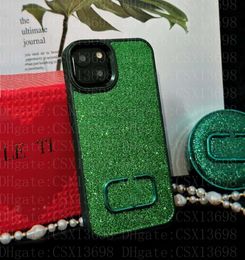 Case de téléphone Luxury Brilly Iphone Cas pour iPhone 15 14 Pro Max 15 Plus 15pro 14pro 13 12 11 Designer Bling Sparkling Righestone Jewel Beld Soft Women Cover