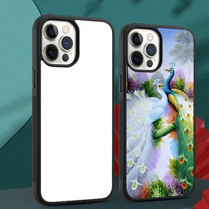 Étui de téléphone Sublimation pour iPhone 15 14 13 12 11 Pro Max XR XR XS 8 7 Plus avec des inserts en aluminium