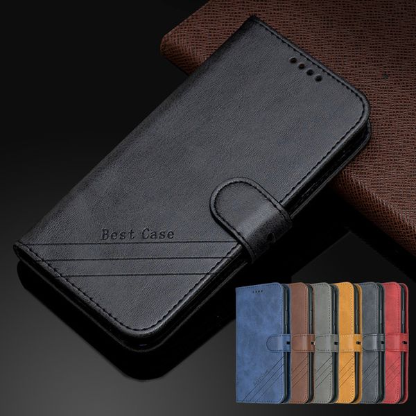 Estuches para teléfonos Monedero Funda de cuero magnética para Iphone 6 6s X Xs 7/8 Plus 11 12 13 Pro Max Flip Coque