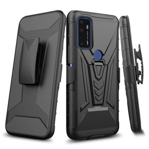 Coques de téléphone pour Cricket Ovation 2 3 Icon 2 3 4 U325 Vision 3 PLUS Debut Smart Innovate E Dream 5G Influence Housse antichoc avec clip de ceinture Holster