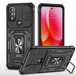 Telefoonhoesjes voor Google Pixel 8 Pro 7 Pro 7a Auto -montage Ringhouder Sterkstand Schuifcamera Lens Bescherming Schokbestendige achteromslag