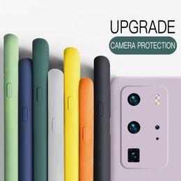 Étuis de téléphone pour coque en silicone liquide pour téléphone portable Huawei, adapté pour P40 Pro, P30, P20 Lite, Honor 20, 8x, 9x, P Smart, Z Plus, Y9, Prime 2019, Nova 5T,