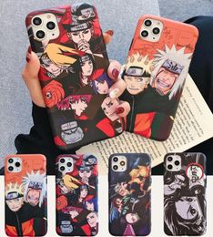 Cas de téléphone pour iPhone 11 Pro 7 8 plus x xr xs max japon anime naruto jiraya itachi soft tpu back coque for iphone 6 6s plus2350287