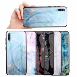 Telefoonkaten voor iPhone 13 12 11 Pro Promax X XS Max 7 8 Plus Samsung S10 S20 Note10 Starry Sky Marble Glass