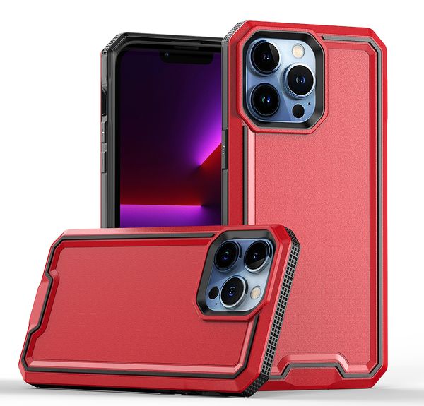 Fundas de teléfono para iPhone 14 13 12 11 PLUS PRO MAX con 4 esquinas reforzadas TPU PC Protección reforzada de múltiples capas Cubierta resistente a arañazos y huellas dactilares