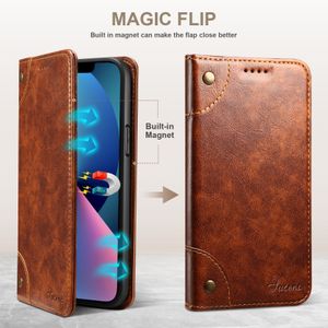 Étuis de téléphone pour iPhone 15 14 13 12 11 mini plus max xr xs 8 portefeuille en cuir en cuir Magic Flip