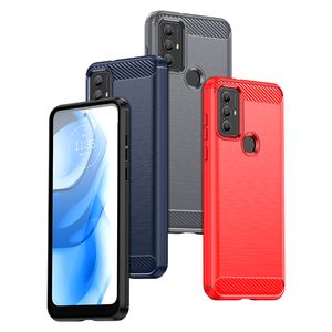 Coques de téléphone pour MOTO G73 G13 G23 G53 E13 G Play Power X40 Pro G72 E32 G52 G82 5G 2023 étui de dessin robuste en carbone couverture souple