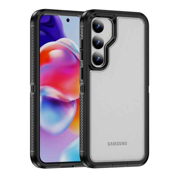 Cajones telefónicos para Samsung S24 S23 Fe A15 A14 A34 A54 S22 Ultra Plus 4G 5G Case de cobertura antiaoblación resistente