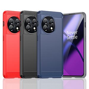 Coques de téléphone pour Oneplus 12 11 11R 10 Nord CE4 N300 N200 N20 N10 CE ACE 3V 3 2 Pro 5G, étui robuste en carbone texturé pour tréfilage