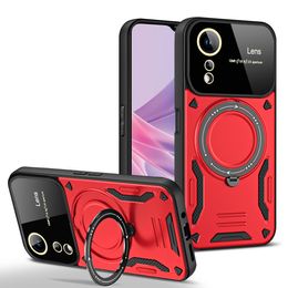 Telefoon Gevallen Voor Oppo Reno 11 Realme 12 11 C67 C55 C53 A98 A58 A78 A79 A17 A77 A57 4G 5G Ring Magsafe Shockproof Case