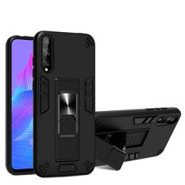 Estuches para teléfonos para Samsung A81 A91 A11 A21 A01 M01 M31 M11 M21 M10 M51 Con TPUPC Soporte irrompible para automóvil Protector Multi-material Super Anti-Drop Camera Protection Cover