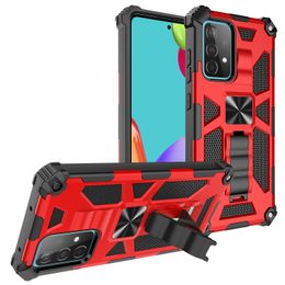 Cajas del teléfono para Samsung A82 A32 A52 A72 A22 5G 4G A02 A12 A02S A03S M51 S21 FE Plus Función ultra magnética Kickstand Hybrid Heavy Duty Cubierta de parachoques a prueba de golpes