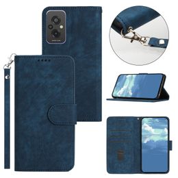 Telefoonhoesjes voor Samsung S23 S22 S21 S20 FE S10 Ultra Plus Note 20 A04S Wallet PU Leather Tpu Case Cover Stripe Lanyard