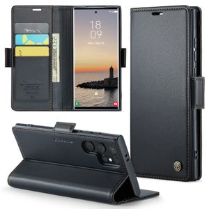 Étuis de téléphone pour Samsung S24 S23 FE A05S A15 A55 A35 A25 A24 4G 5G, portefeuille en cuir avec blocage RFID, CaseMe 023, antivol