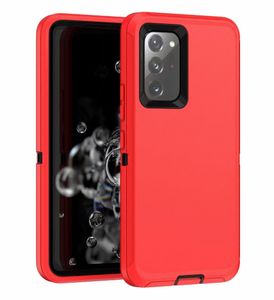 Telefoonhoesjes voor Samsung S7 S8 S9 S10 S20 A50 A20 Opmerking 8 9 10 20 Defender met holster riem clip drop-proof bescherming met gele plastic doosverpakking