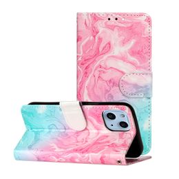 Telefoonhoesjes voor Xiaomi 12 11 10t Redmi A1 10c Note 11s 10s plus Lite Pro 5G Marble Patronen Pics Wallet Leather Case