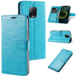 Telefoonhoesjes voor Xiaomi 12 Mix 4 Redmi K50 K40 Gaming Note 11 Plus Pro 5G Wallet Leather Pu Card Slots Crazy Horse Case