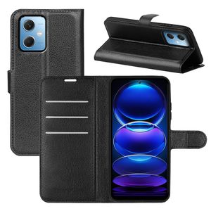 Cajas del teléfono para Xiaomi 13 12 POCO C40 M4 Redmi A1 10A Note 12 Plus Pro LycheeFunda Funda de cuero con billetera