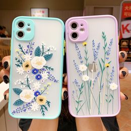 Telefoonhoesjes geschikt voor Apple 13 Mobiele telefoonhoes Anti Falling Color Cartoon 12 Skn Friendly Shell Skin Feelt All-In-One Matte