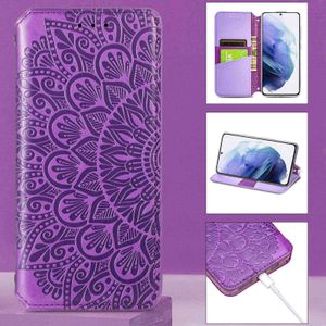 Telefoongevallen geschikt voor Samsung Galaxy Galaxy F22 F41 / M21S / M31 Exquisite Bloemen Relief Cover